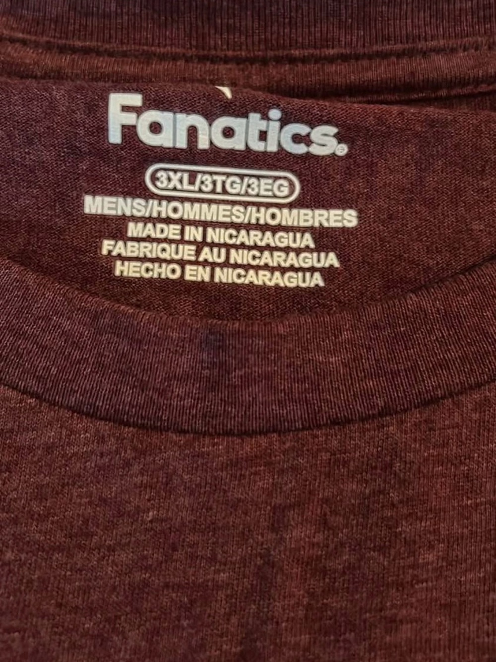 NWT Fanatics Maroon Texas A&M Distressed Logo Short-Sleeve Tee - Picture 2 of 2
